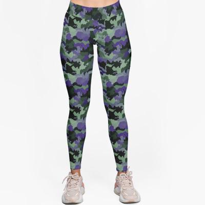 China Australia America Antibacterial Waist Camouflage Print Women's Seamless Fitness High Waisted Leggings Women Sportswear Tik Tok Yoga Pants for sale