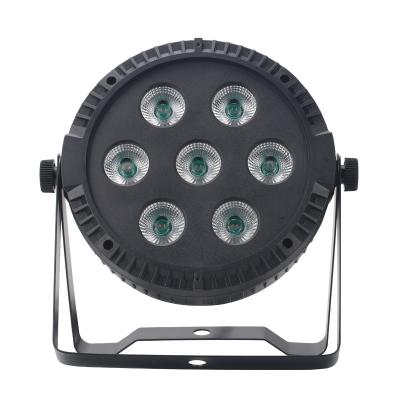 China Wholesale cheap price 7PCS10W APP CLUB professional audio control audio flat par led stage lights for sale