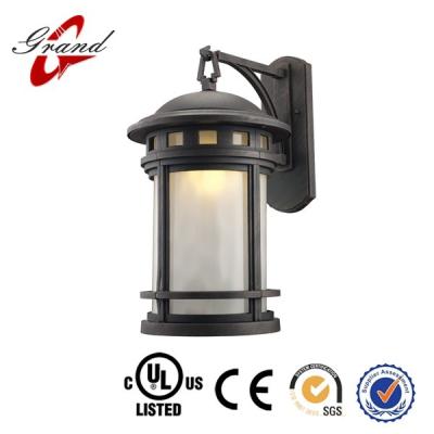 China New Arrive Tempered Glass BK/RT Finish Die Casting Alumimum&Etched Outdoor Glass Street Wall Light for sale