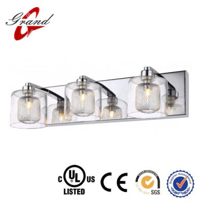 China Zhongshan decorative new arrival unique clear galss wall mount lamp bathroom vanity light for sale