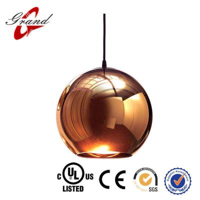 China steel & Vintage Glass Glass Globe Pendant Light for sale