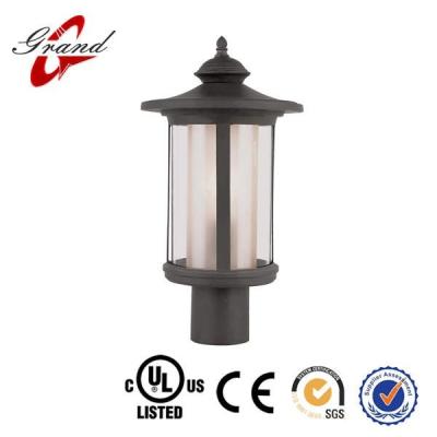 China 2016 Popular Antique Design Tempered Glass Die Casting Aluminum Outdoor Post Light for sale