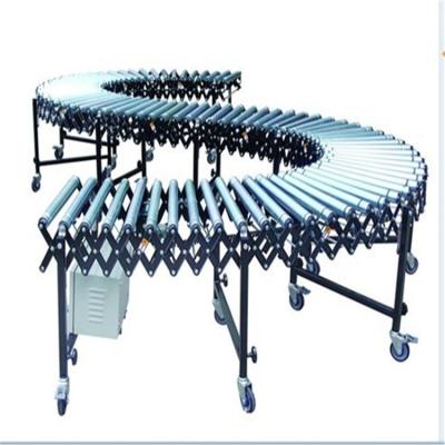 China Heat Resistant Telescopic Line Roller Table Roller Container Loading Unloading Conveyor for sale