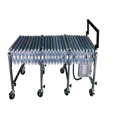 China Heat Resistant Motorized Expandable Flexible O Belt Roller Conveyor for sale