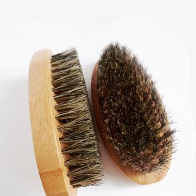 China Durable The Oval Beard Brush With Customized Logo Design for sale