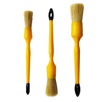 China Auto Detailing Car Cleaning Brush Eco-Friendly Car Cleaning Brush New Style Round Bristle Brush for sale