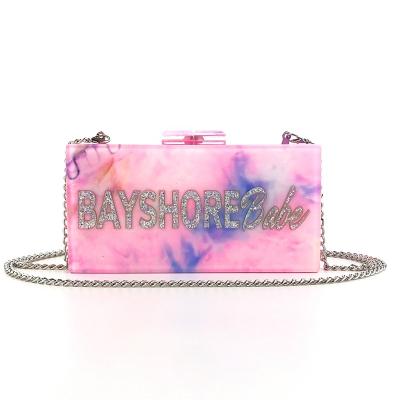 China Luxury Clutch Bags High Quality Handmade OC4205 Women Call Bag Customized Clutch Bag Acrylic for sale