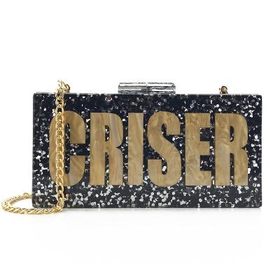 China Luxury Manufacturer Ladies Acrylic Clutch Evening Clutch Bags OC3991 Guangzhou Occi Bags for sale