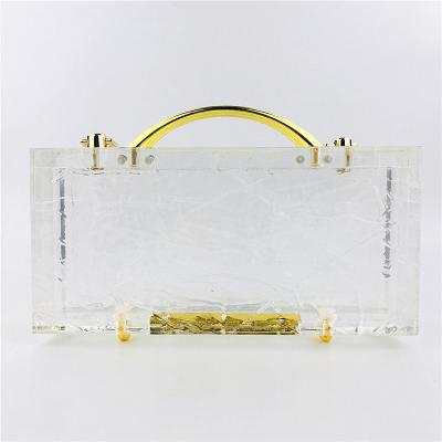 China Wholesale Luxury Elegant Thicker Handle Clear Acrylic Clutch Bags OC4169 Clutch Bag for sale