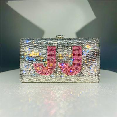 China OC4296 OC4296 Evening Clutch Bag High Quality Handmade Custom Women Crystal Evening Clutch Bag for sale