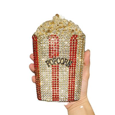 China Beautiful popcorn shape evening clutch bag for ladies made in China OC4216 beautiful handmade popcorn shape evening clutch bag for ladies made in China for sale