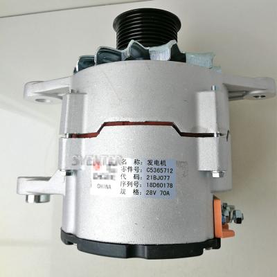 China ISBE220 ISBE E5 Diesel Engine Parts 28V 70A Alternator 21BJ077 5365712 Universal for sale