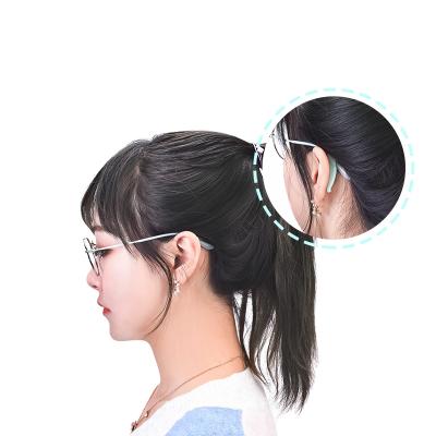 China Hot Selling 2121 Silicone Skid Glass Anti Ear Snag Adjustable Temple Holder Tip Glasses Handle for sale