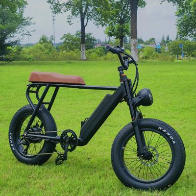 China Aluminum Alloy High Power Newly Designed Long Range Fast Speed 40kM 48V Battery 750W Ebike Motor  City Bicycle Fat Tire Electric Vehicle Bike for sale