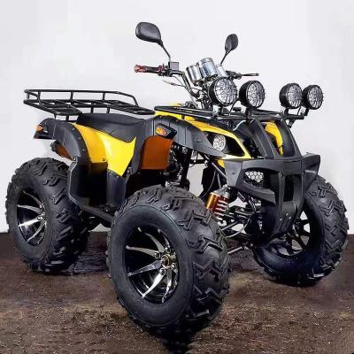 China All-Terrain Off-Road Four-Wheel Beach Gas Motorcycle Mountain Adult Automatic ATV Buggy 10 inch iron tire for sale