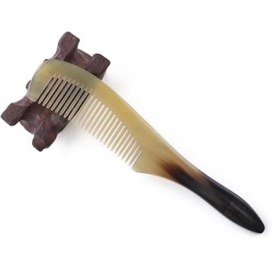 China WB200-284 Home Customized Natural Horn Hair Comb Buffalo Horn Handle Combs for sale