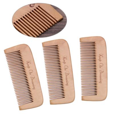 China Home WB200-555 Customized Your Logo Natural Wooden Brush Beard Comb Hair Care Health Head Anti-Static Massage Gift for sale