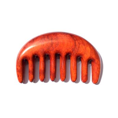 China Red Wood Home Comb Fine Tooth Breast Massage Sandal Wooden Hair Comb. WB400-11-01 for sale