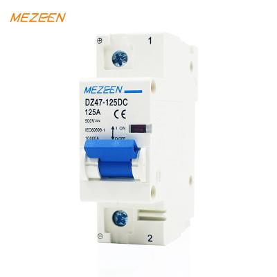 China DC 250V 500V 50/60Hz 10KA MCB DZ47-125 1Pole 80A 100A 125A High Quality Hot Sales Flame Retardant Breaker Switch PS Plastic/Copper Miniature Circuit Breaker for sale