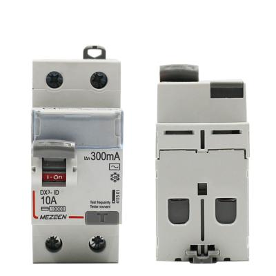 China 10kA Flame Retardant Plastic Electronic Type Magnetic Type RCCB Residual Current Circuit Breaker 50/60Hz 10mA 30mA 100mA 300mA for sale