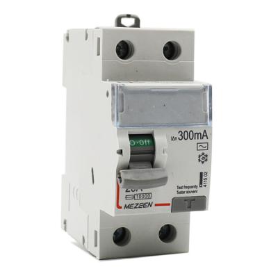 China China Manufacturer OEM DX3 2 Pole RCCB Flame Retardant Plastic Residual Current Circuit Breaker for sale