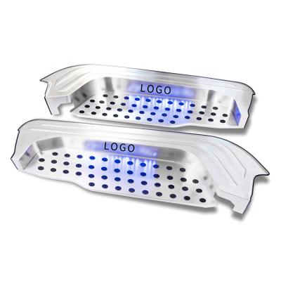 China Steel Steel Car LED Illuminated Moving Door Sill Plates Welcome LED Door Scuff Pedal Thresholds For TRUMPCHI for sale