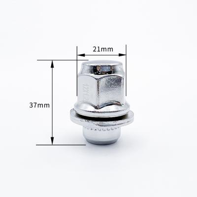 China For Toyota For Toyota Length 37MM Auto Wheel Parts 21 Hex Chrome Magnet Lug Nuts for sale