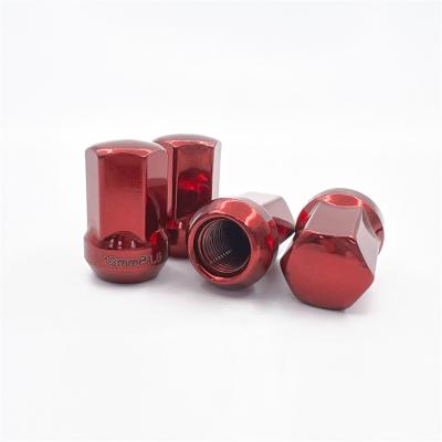 China 32MM Racing Car Wheel Locking Steel Nut M12*1.25/1.25 With Adapter for sale