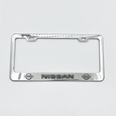 China Luxury OEM Stainless Steel Car License Plate Holder Custom License Plate Holder for sale