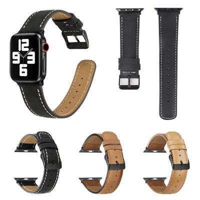 China Fanshion Luxury Sport Band Leather Strap for Apple Watch Series 7 6 5 41mm 45mm 38mm, Compatible with Apple Watch 40mm 42mm 44mm for sale