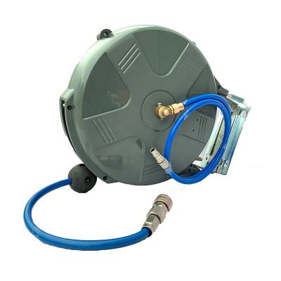 China Adjustable Automotive Plastic Hose Reel With Auto Rewind Pneumatic Air Hose Reel for sale