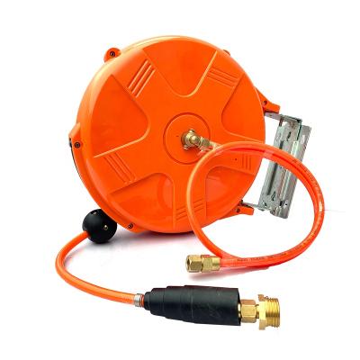 China Adjustable Portable High Pressure Automatic Water Hose Wall Mounted Reel Rewind for sale