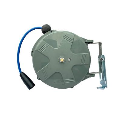 China Automatic Lock Adjustable Rewind Cable Slow Retractable Water Hose Reel for sale