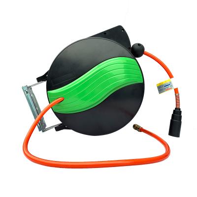 China Rewindable Portable Car Washing Machine Plastic Water Hose Reel for sale