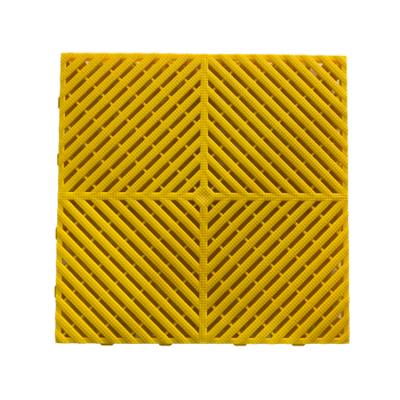 China Thick Plastic Mesh Mat Super Thick Mesh Mat Car Repair Excavation Tank Mosaic Tile Drainage Grill Car Wash Shop Car Wash Room Pressure Anti-Skid Interlocking Interlocking Mosaic Floor for sale