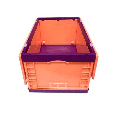 China 2019 Eco-friendly Wholesale Custom Universal Stackable Plastic Turnover Truck Tool Box Storage Basket With Handle for sale