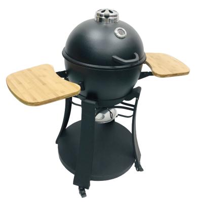 China Easily Assembled Large 21 Inch Outdoor Kitchen Clay Oven Charcoal BBQ Grill Kamado for sale