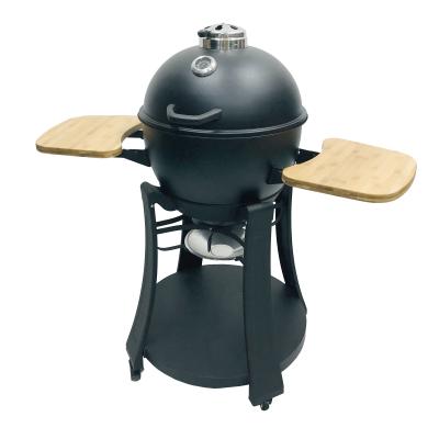 China Hot Selling Charcoal Grill Easily Assembled Adjustable Kamado 21 Inch Steel Egg Grill for sale