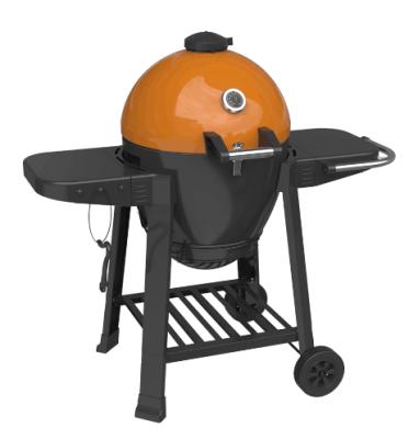 China Large Popular Easily Assembled Large Kamado Charcoal Egg Shape BBQ Grill Smoker High Quality BBQ Grill With SS Thermometer for sale