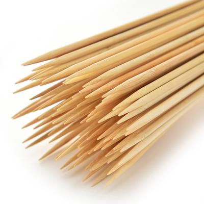 China Thermal Resistance 90pcs/bag 25cm*3mm High Quality BBQ Grill Accessories Bamboo Skewer Sticks Dual Chotto Heat Sticks for sale