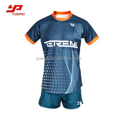 China Antibacterial Digital Sublimation Printing Quick Dry Rugby Uniforms With Custom Logos for sale