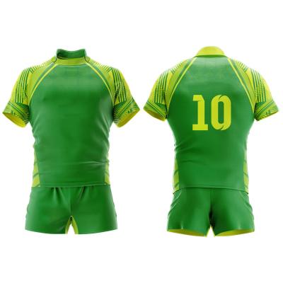 China OEM Suppliers Antibacterial Rugby Shirts League Uniforms And Shorts Cheap Football Wear Custom Rugby Jersey For Sale for sale