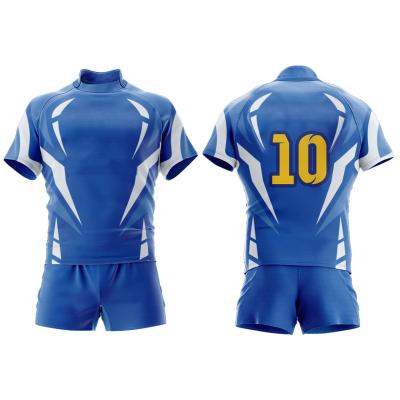 China Custom Antibacterial Rugby Ball Sublimation Training Shirts Tank Top Mens Sports Wears Soccer Rugby Set Polyester Rugby Uniform for sale