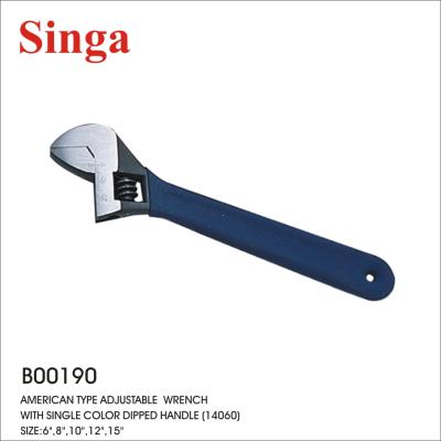 China Singa Hot Selling Professional DIY Tool Metal Wrench American Style Carbon Steel Round Hole Handle Adjustable Dive Wrench for sale