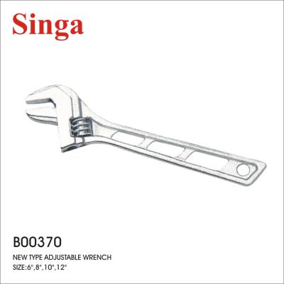 China Hot Selling Singa Type Carbon Steel New Professional Cr-v Steel Round Hole Metal Wrench Diy Tool Adjustable Wrench Type for sale