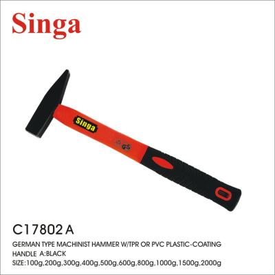 China Professional High Quality German Machinist Hammer Singa Type Machinist Hammer Handle With TRP Or PVC Plastic Coating For Mechanic Fitter for sale