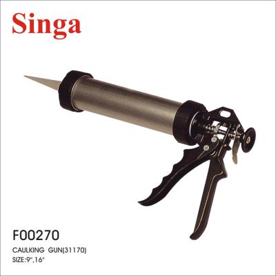 China Singa 9inc 15inch Tube Glass Glue Gun Construction Aluminum Manual Caulking Gun F00270 for sale