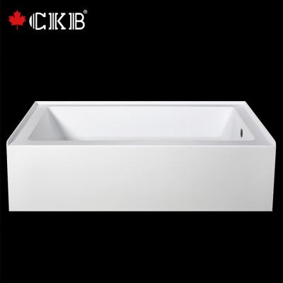 China Three-side Skirt New Design Durable Custom Color Three Side Skirt Stackable With Drainer Bathroom Bathtub for sale