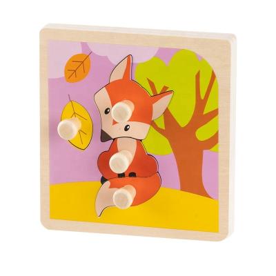 China Cartoon Toy 3d Jigsaw Puzzle Children Educational Toys Wooden Jigsaw Puzzle for sale