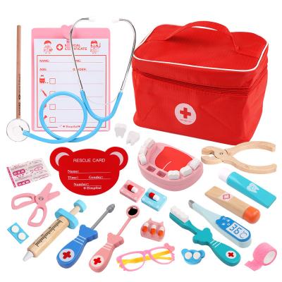 China Doctor Play Set Nurse Medical Bag For Toddlers Toy Wholesale Kids Doctor Kit Educational Pretend Play Toy Set for sale